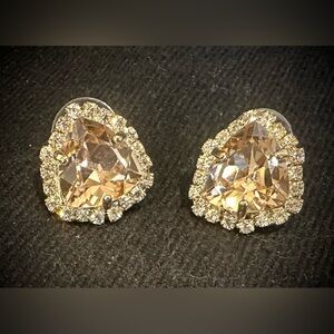 Elegant Gold and Silver Stud Earrings